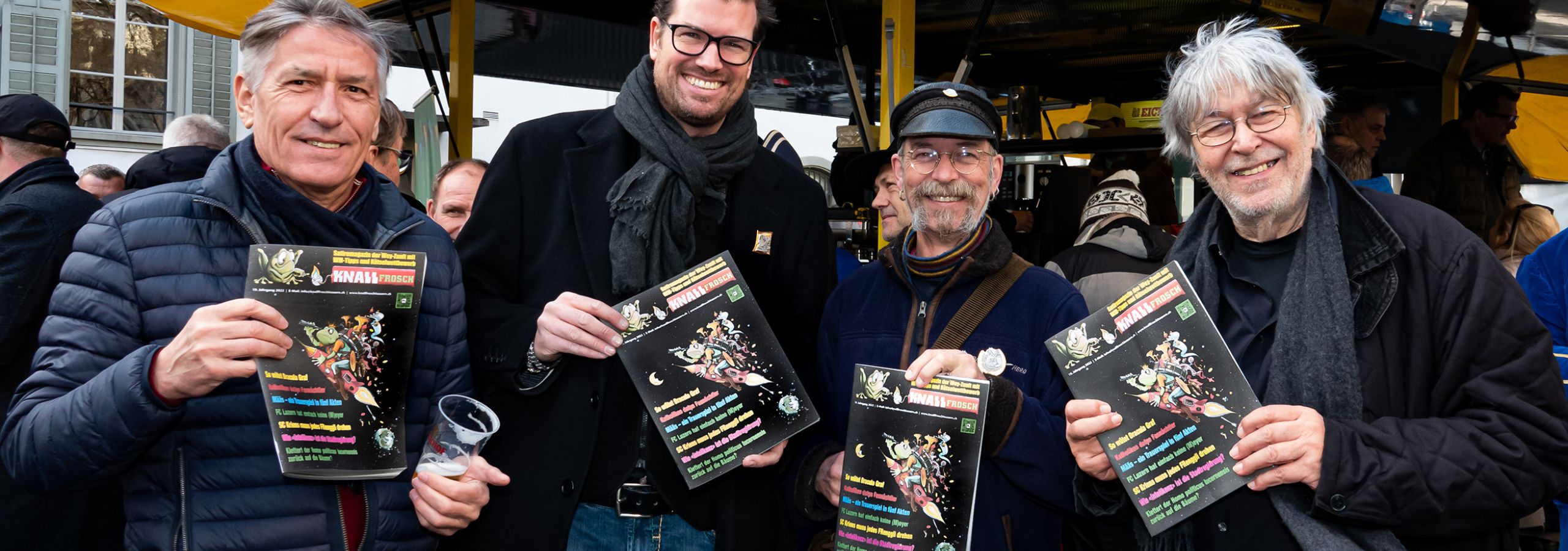 Endlich. Der KnallFrosch, das Satiremagazin der Wey-Zunft, ist geboren